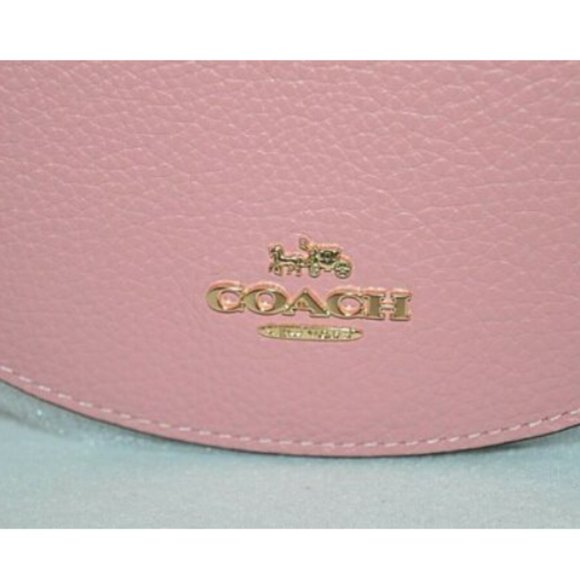 New Coach Ellen Crossbody Handbag Leather  Pink - Picture 3 of 9